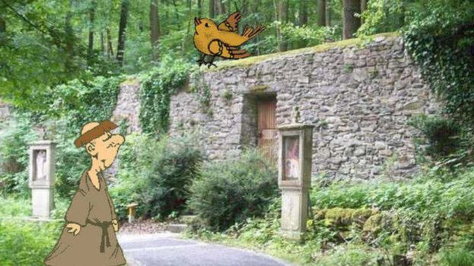 Heisterbach, Siebengebirge, the gate into the woods