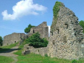 Medieval castle ruin Löwenburg, Siebengebirge, Bad Honnef